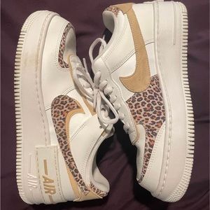 Nike leopard Air Force 1s